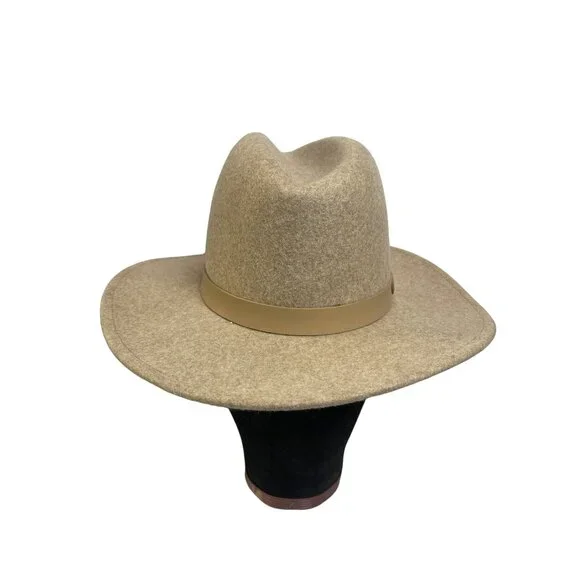 Lack of Color Australia THE MACK Hat Wool Fedora Light Tan Sz S/55 cm - Picture 6 of 10